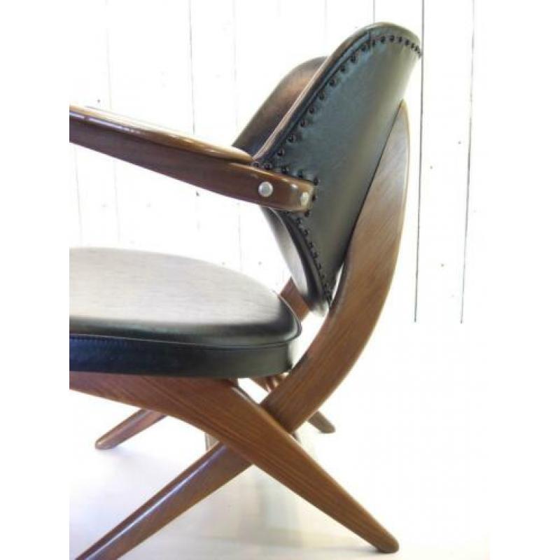 Pelikaan - Vintage Design Fauteuil, vintage Teeffelen stoel