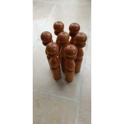 vintage houten kegels