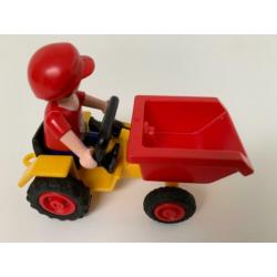 Meisje op kiepwagen 4600 van Playmobil compleet