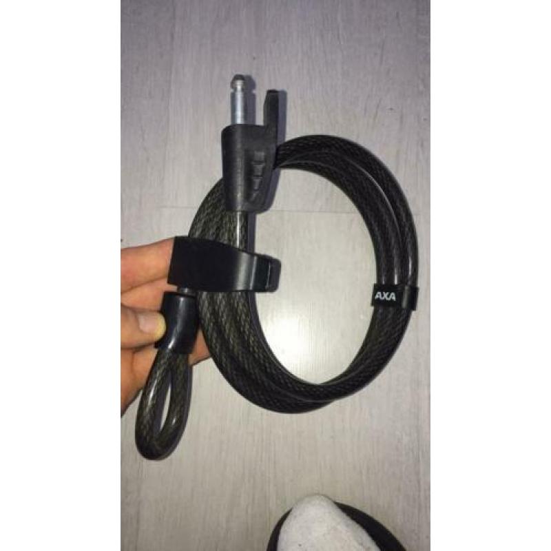 Axa insteek slot kabel lengte 150cm fietsslot nieuw!!