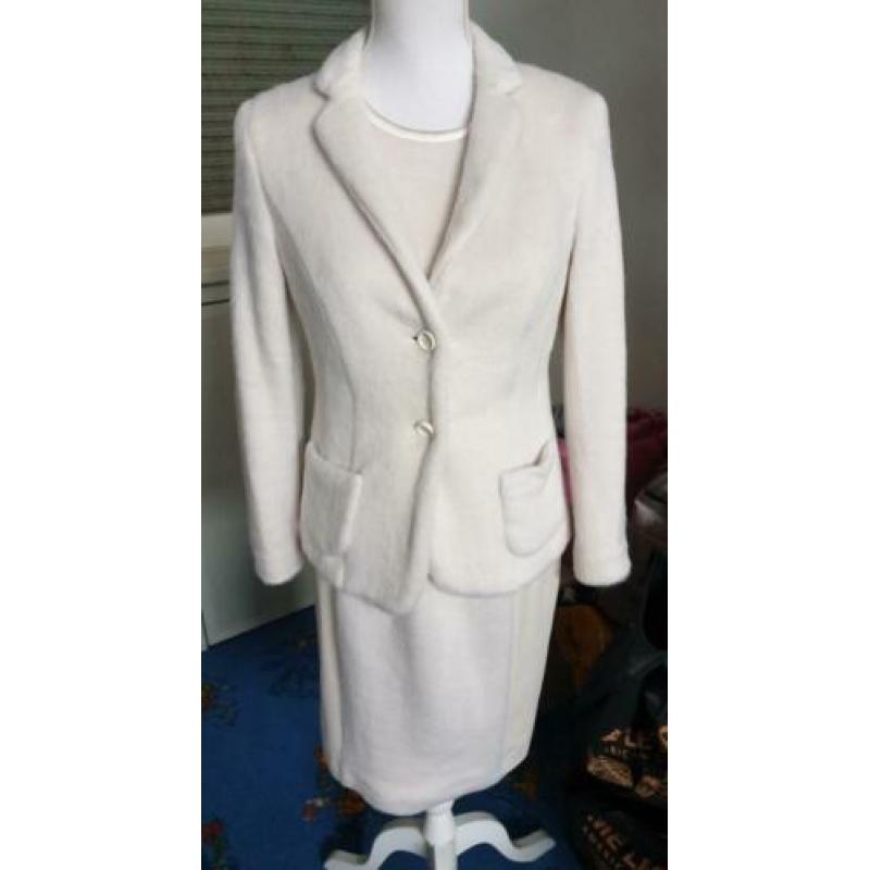 Marc Cain 2-dlg. set (jasje en jurk!) TEDDY beige mt.M ZGAN!