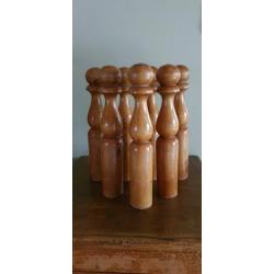 vintage houten kegels