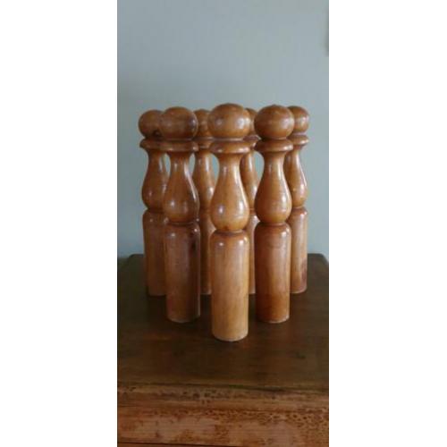 vintage houten kegels
