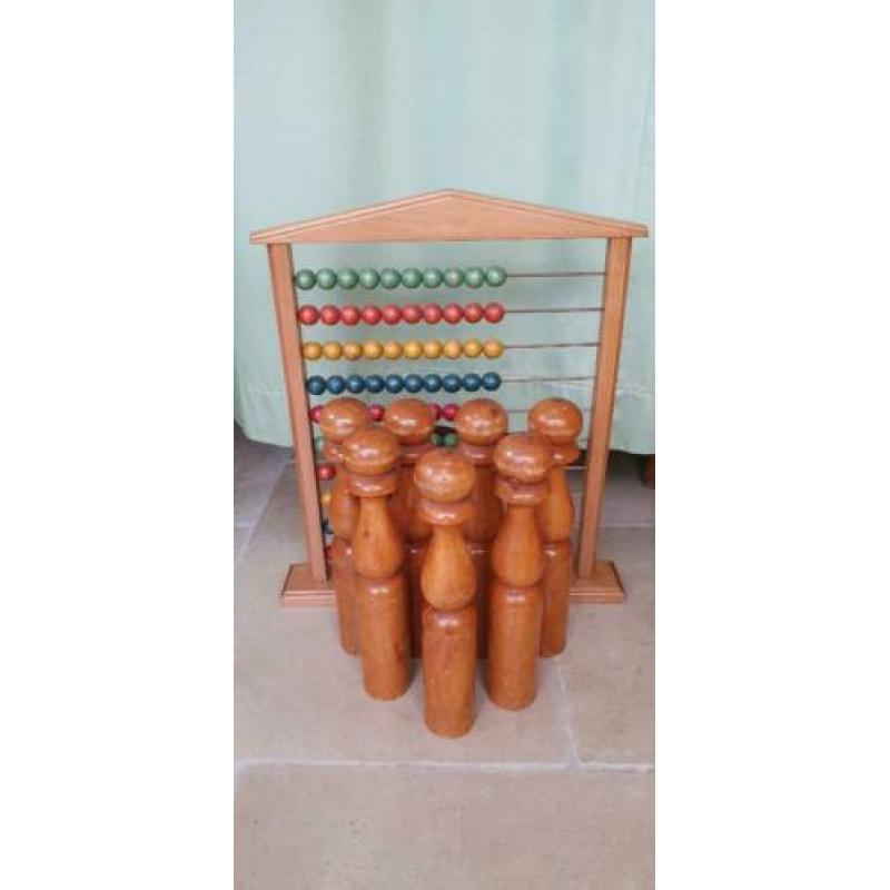 vintage houten kegels