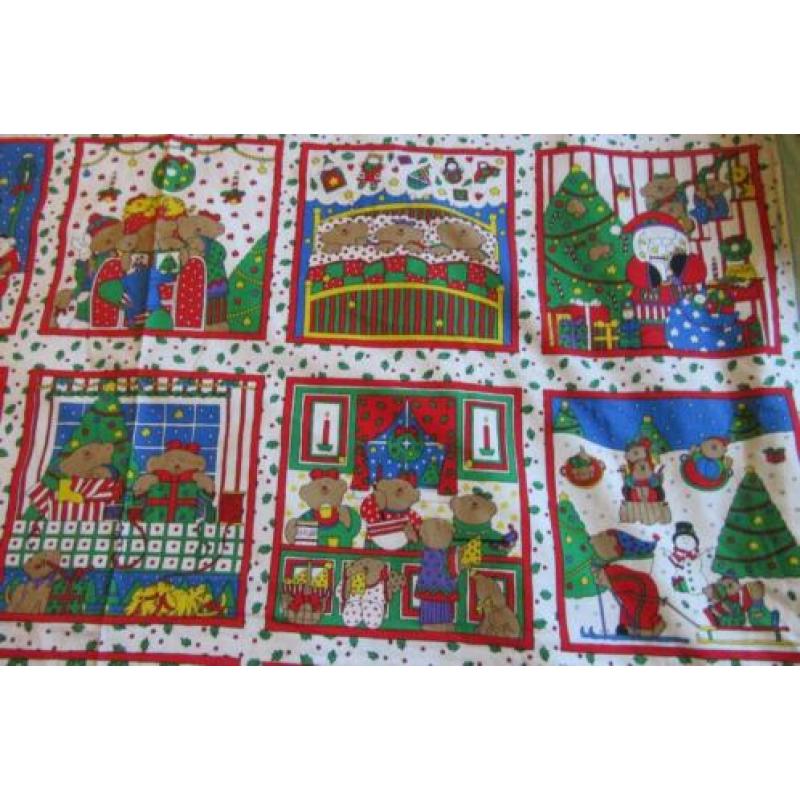 quilt panel kerstpanel 10 vlakken 3,00