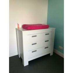 Witte Interbaby commode & ledikant te koop