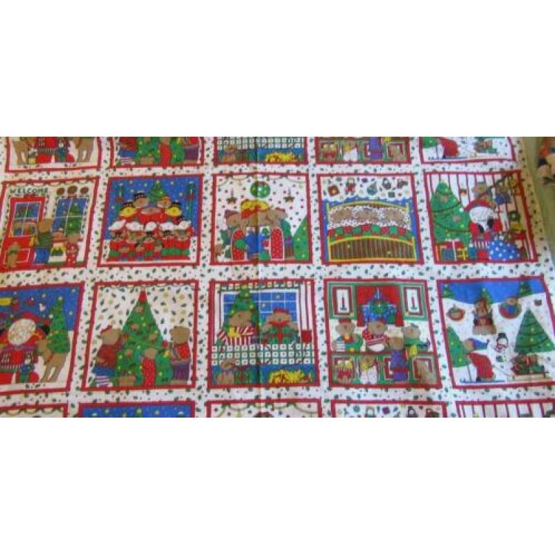 quilt panel kerstpanel 10 vlakken 3,00