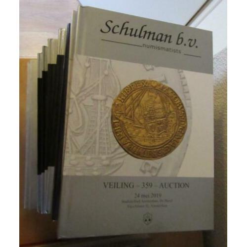 8 Muntcatalogi SCHULMAN 13, 18, 24, 25, 26, 359, 360 & 361 !