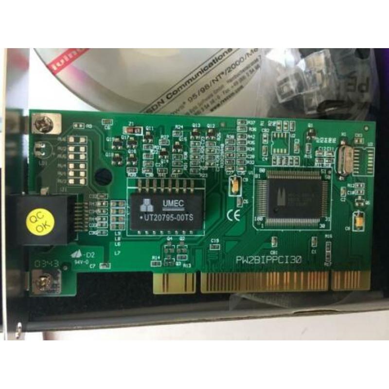 E-Tech PCTA128 PCIv3 PCI ISDN-modemkaart