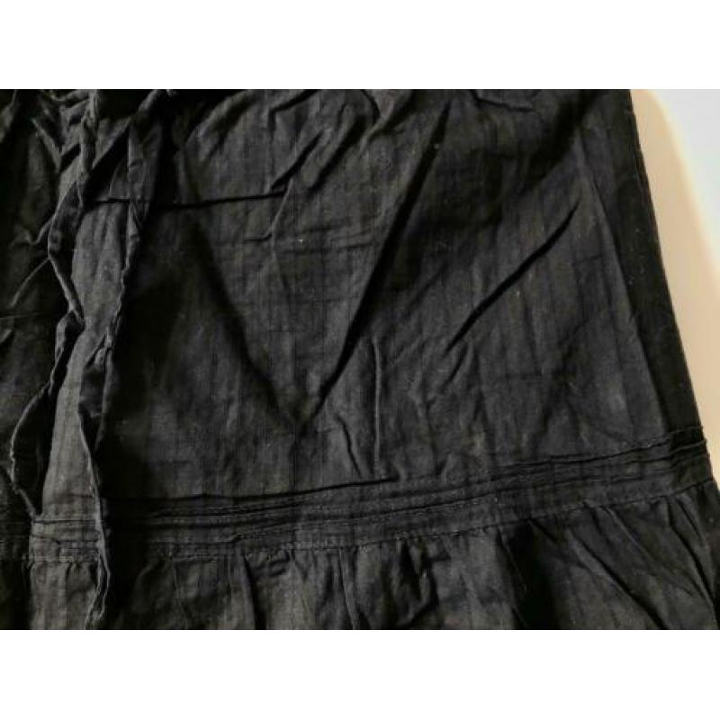 maxi rok lang zwart Boho Hippie New Yorker mt 38