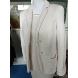 Marc Cain 2-dlg. set (jasje en jurk!) TEDDY beige mt.M ZGAN!