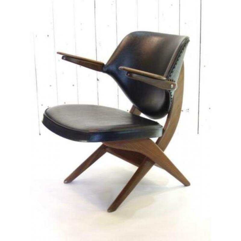 Pelikaan - Vintage Design Fauteuil, vintage Teeffelen stoel