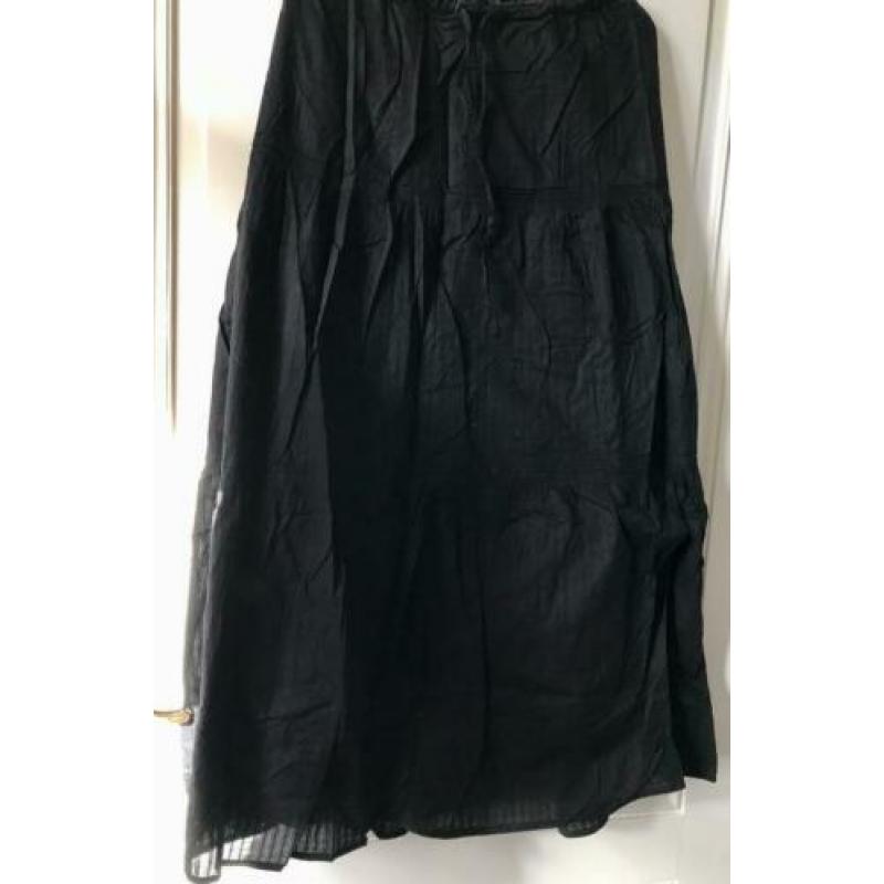 maxi rok lang zwart Boho Hippie New Yorker mt 38