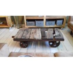 Industriële salontafel.