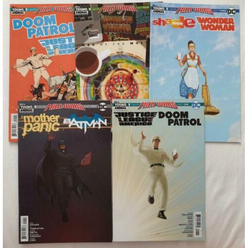 Dc's young animal milk wars #1 - #5. complete set 2018. nm