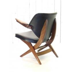 Pelikaan - Vintage Design Fauteuil, vintage Teeffelen stoel