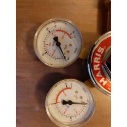 harris drukmeter regulator hydrogen