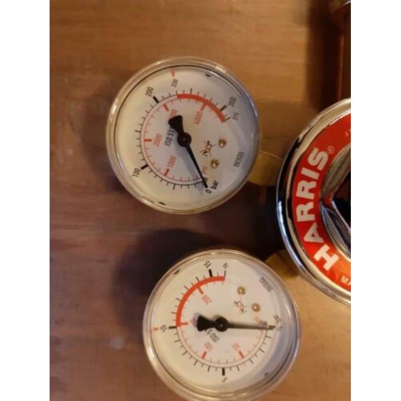 harris drukmeter regulator hydrogen