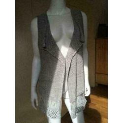 4029 mouwloos grijs mouwloos vest YAYA WOMEN; Mt=S"