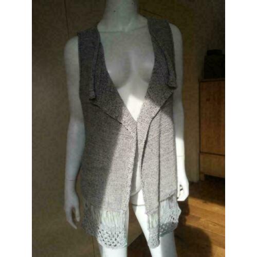 4029 mouwloos grijs mouwloos vest YAYA WOMEN; Mt=S"