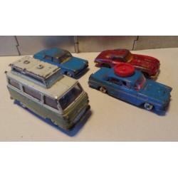 Groep van 4 bespeelde Corgi toys