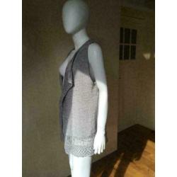 4029 mouwloos grijs mouwloos vest YAYA WOMEN; Mt=S"