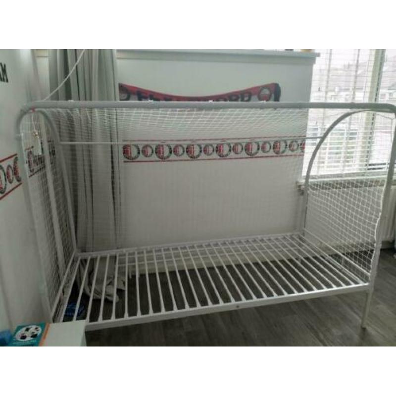 1 persoons Voetbal bed met goal