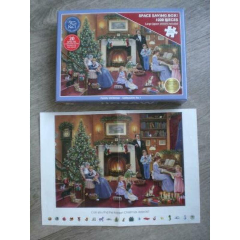 no 2551 - jigsaw family christmas puzzel collectable no 1