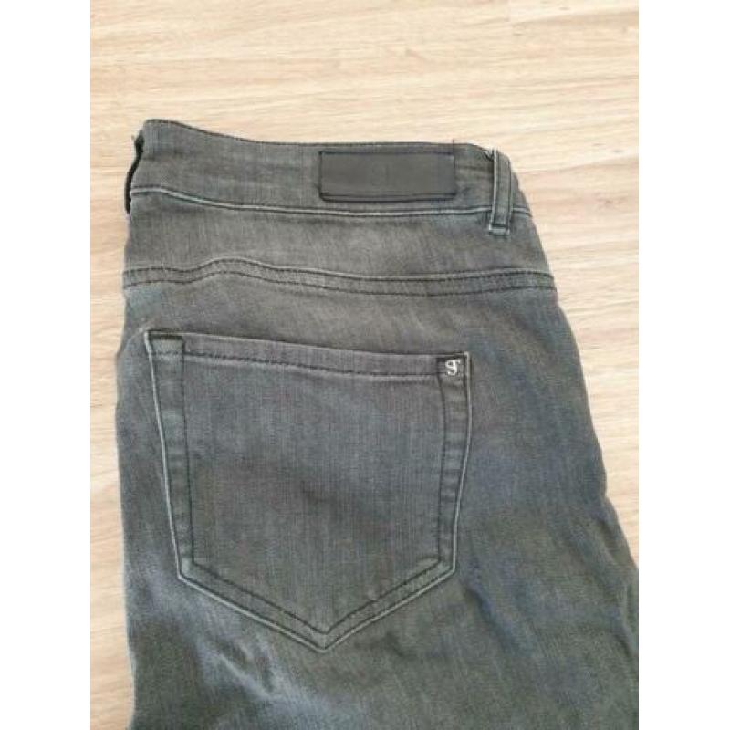 Zwart/grijze jeans Supertrash skinny maat 29