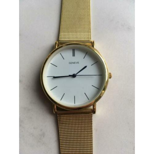 Goudkleurig Genève dames horloge