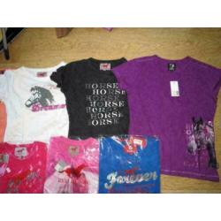 T-shirts maat 164 Horka en Red Horse, 3 voor 25 euro