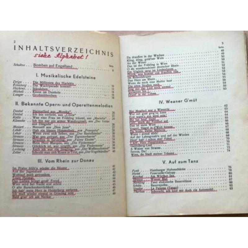 Muziekalbum voor accordeon Duits WW2