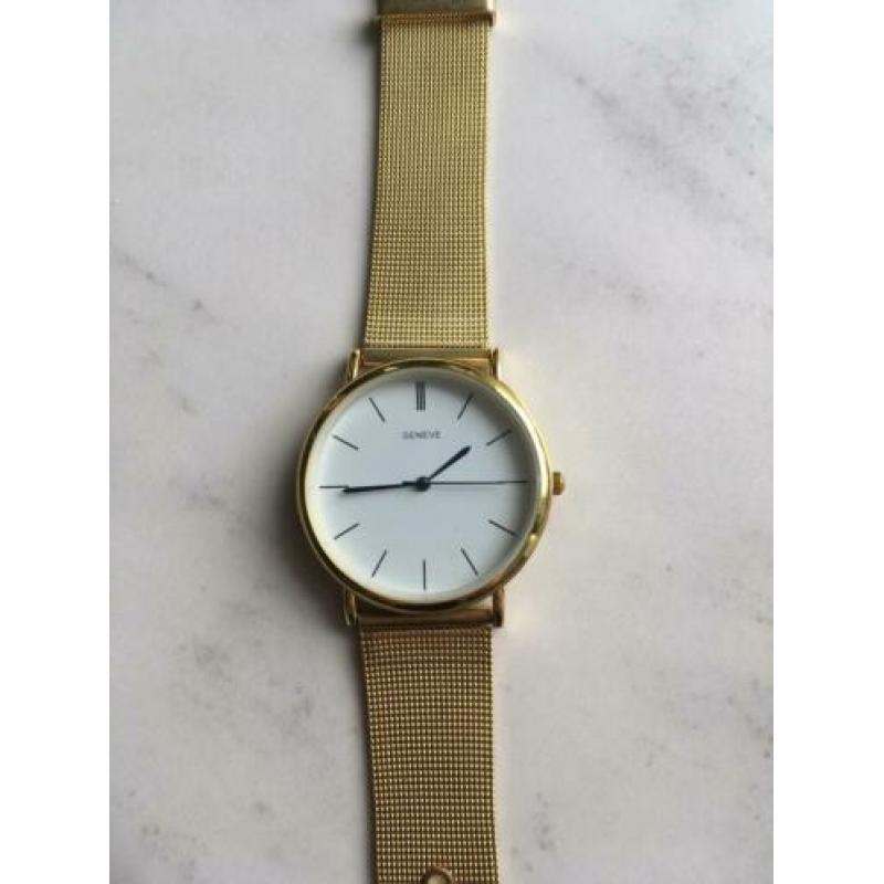 Goudkleurig Genève dames horloge