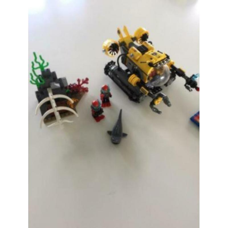 Lego city 60092 diepzee duikboot onderzeeër onder water zee