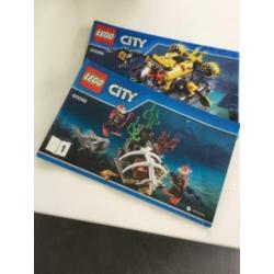 Lego city 60092 diepzee duikboot onderzeeër onder water zee