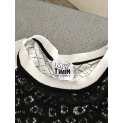 TWIN-SET BY SIMONA BARBIERI shirt met kant , maat S