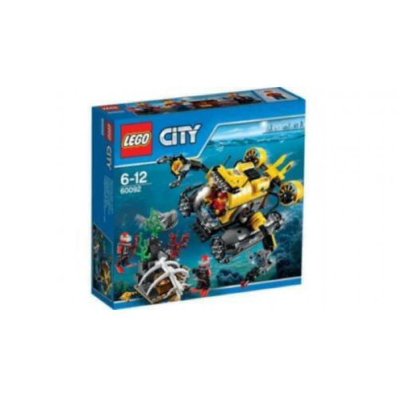 Lego city 60092 diepzee duikboot onderzeeër onder water zee