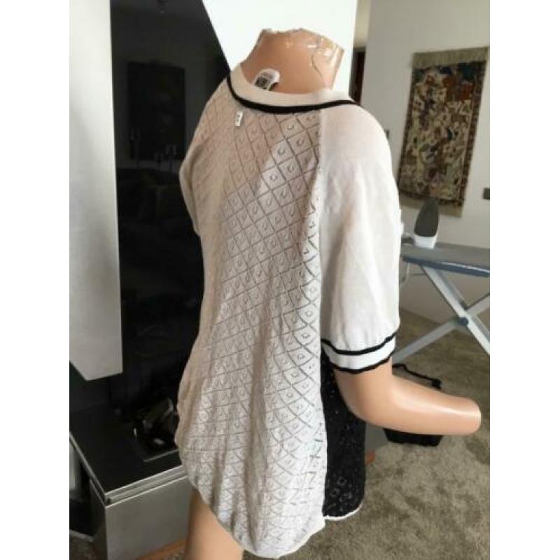 TWIN-SET BY SIMONA BARBIERI shirt met kant , maat S