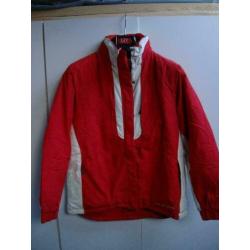 Ski jack zgan rood met ecru