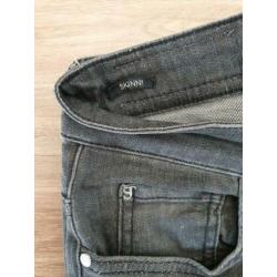 Zwart/grijze jeans Supertrash skinny maat 29