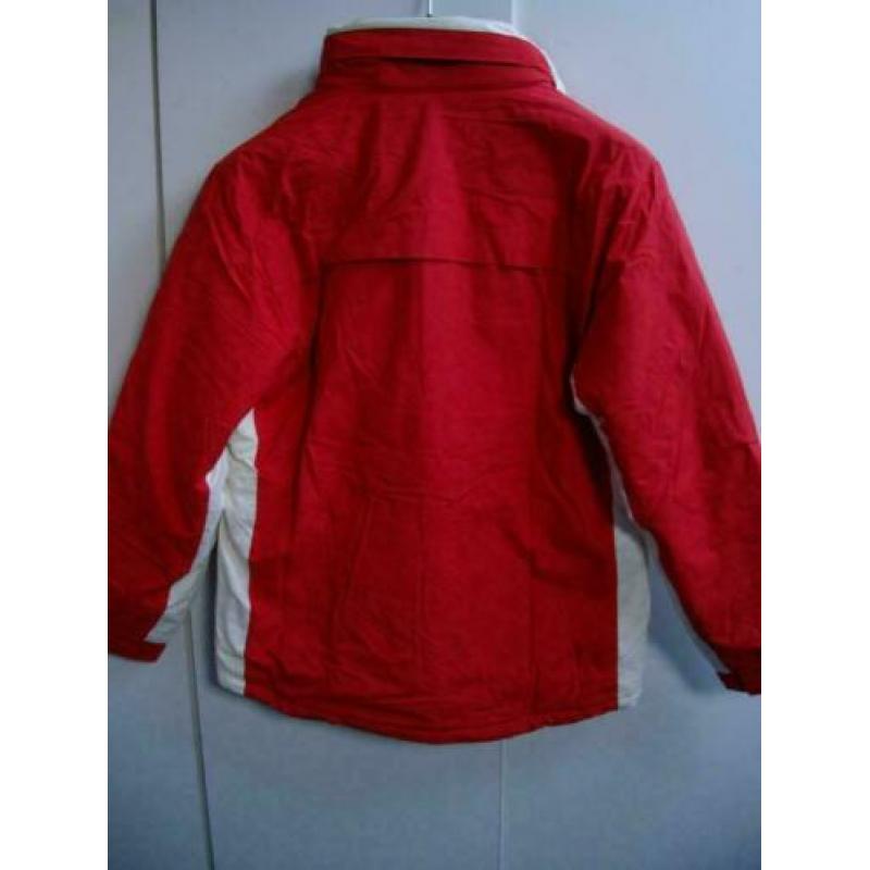 Ski jack zgan rood met ecru