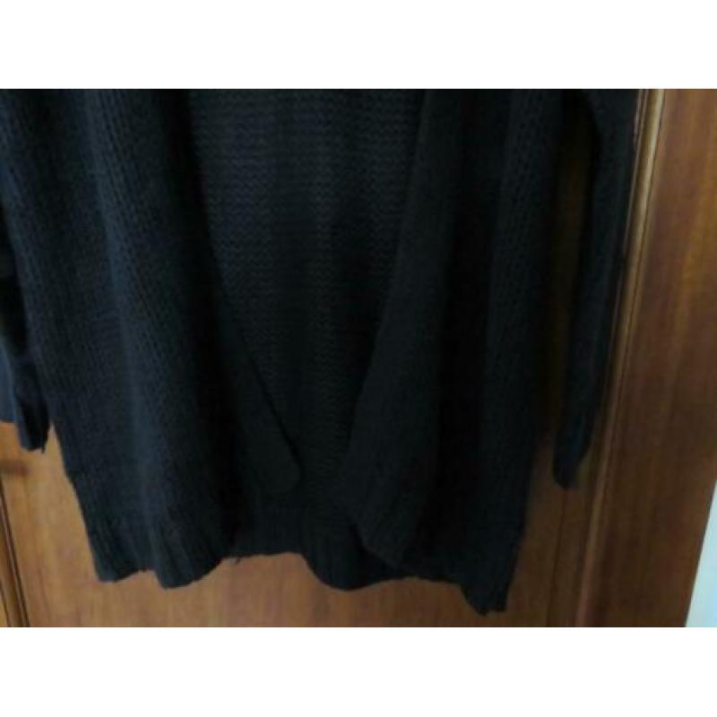 VEST/lang/zwart/UP FASHION/Maat S/nieuw