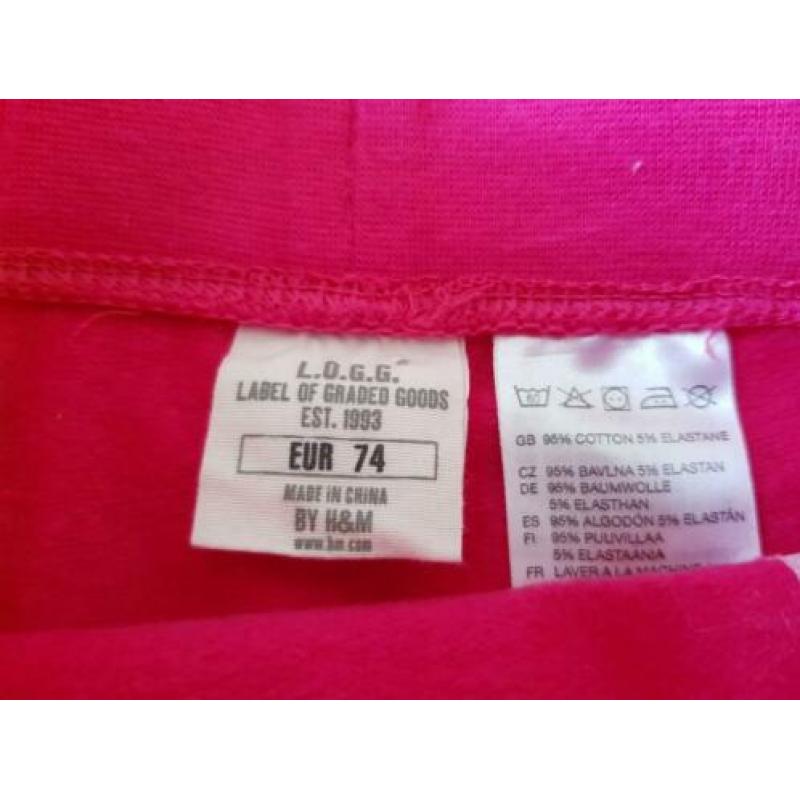 H&M roze rokje maat 74 (SM239)