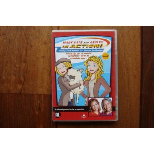 Mary Kate and Ashley in Action olsen DVD NIEUW €2,95