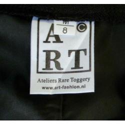 Zwarte linnen design rok van ART - mt 8 = mt M