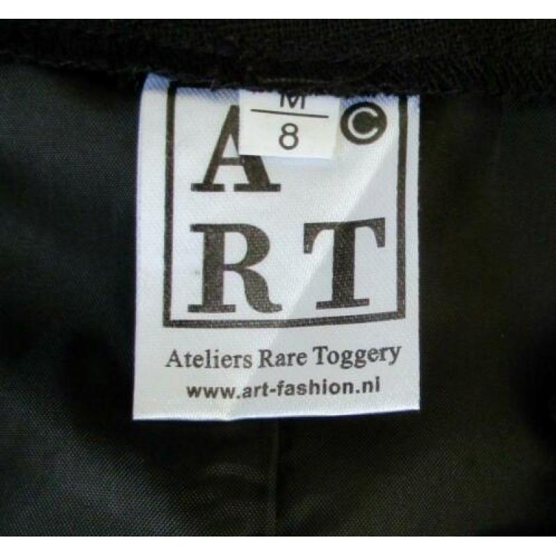 Zwarte linnen design rok van ART - mt 8 = mt M