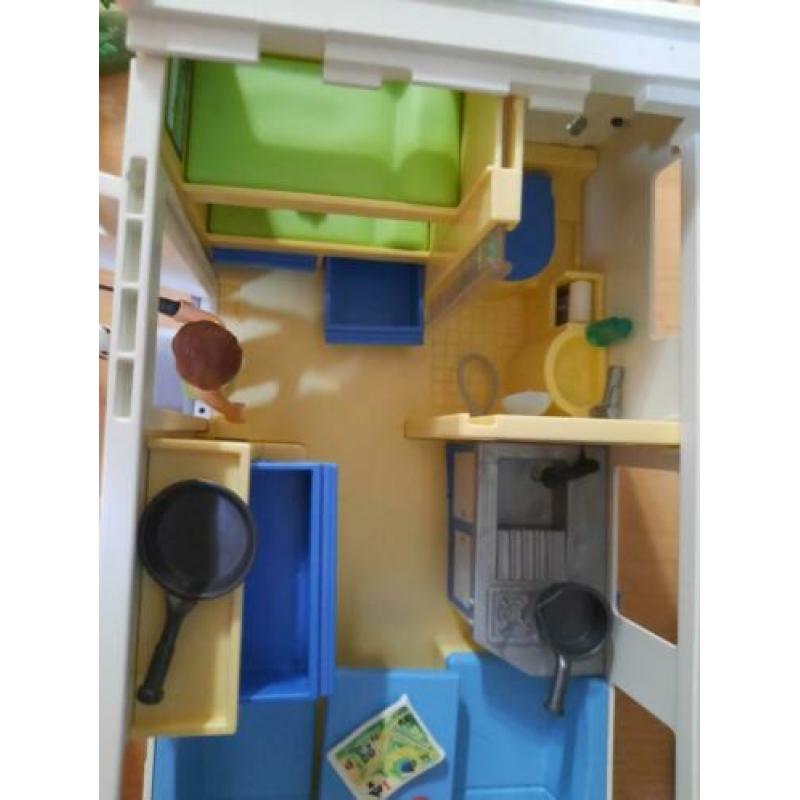 Playmobil caravan en kampeertent