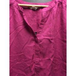 Fuschia dames blouse, maat: xl