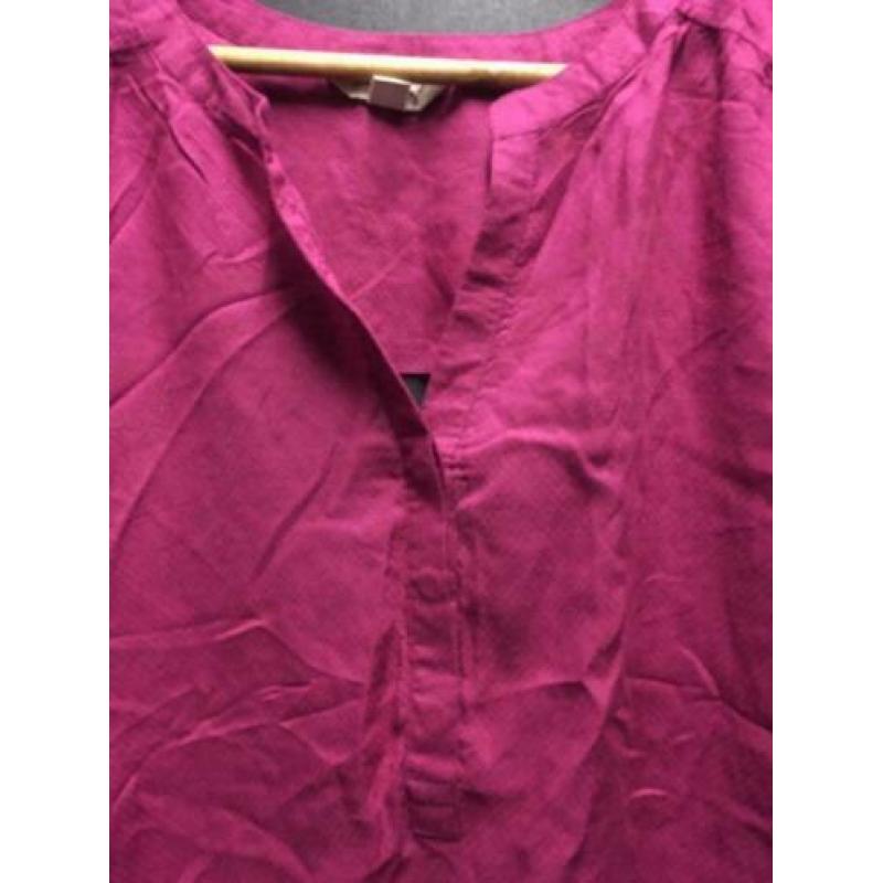 Fuschia dames blouse, maat: xl