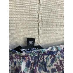 Vanilia jurk tuniek bloemprint maat 38